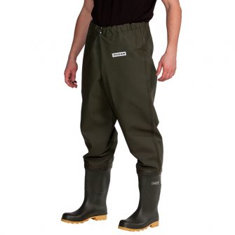 Ocean waist waders with plain sole