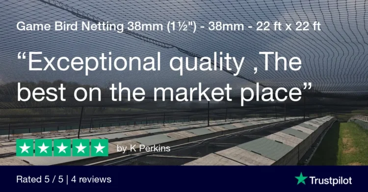 exceptional quality game bird netting - trustpilot review