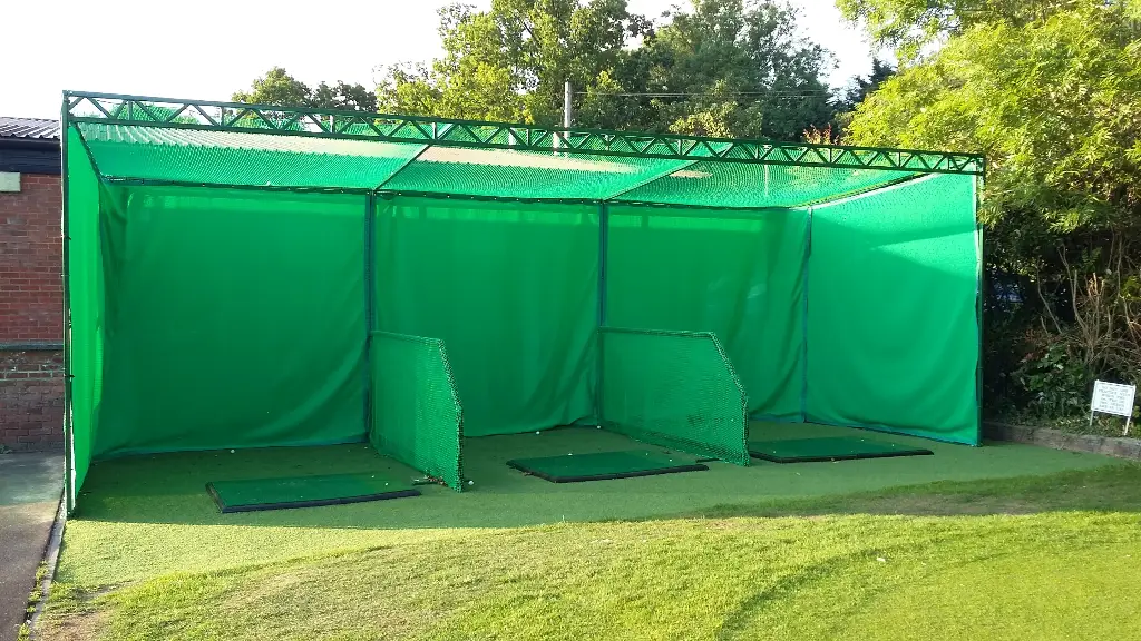golf practice cage baffle green