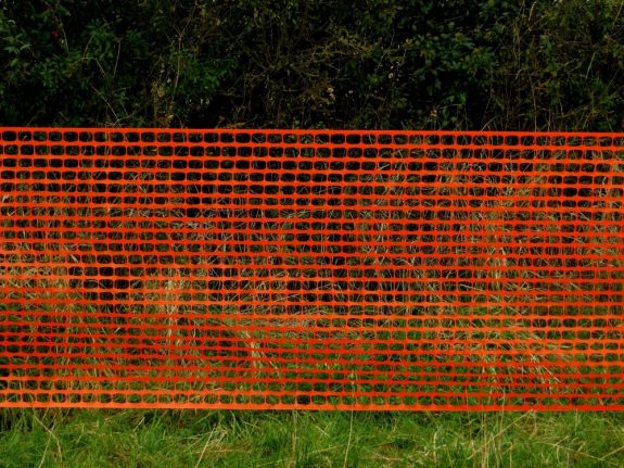 Orange Barrier Netting - 1mtr x 50mtr roll