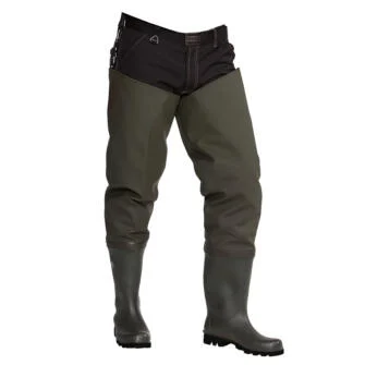 Ocean Full Thigh Waders with Studded Sole Boots