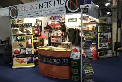 collins nets stand british shooting show 2017