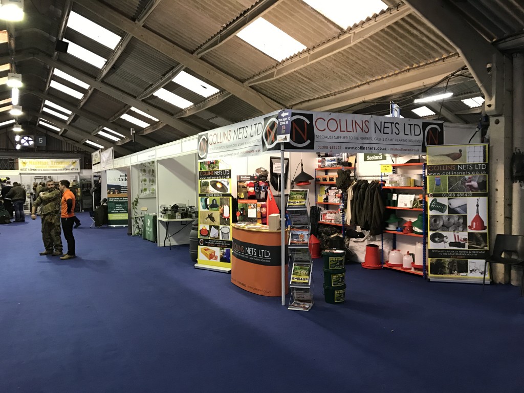 collins nets stand at the british shooting show 2017