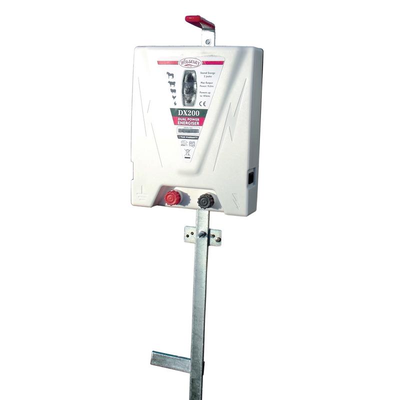 DX200 Duo Electric Fencer with Earth Stake Collins Nets