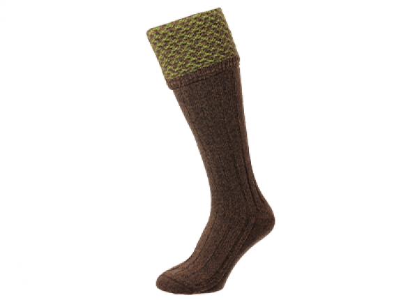 Hatfield Honeycomb Conker Marl Shooting Socks HJ625