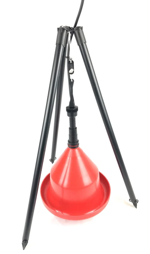 tripod stand for drinkers and feeders - game bird rearing