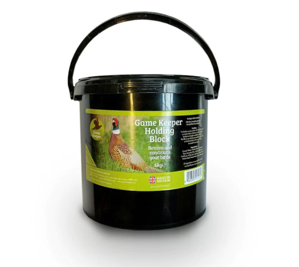 game keeper holding block