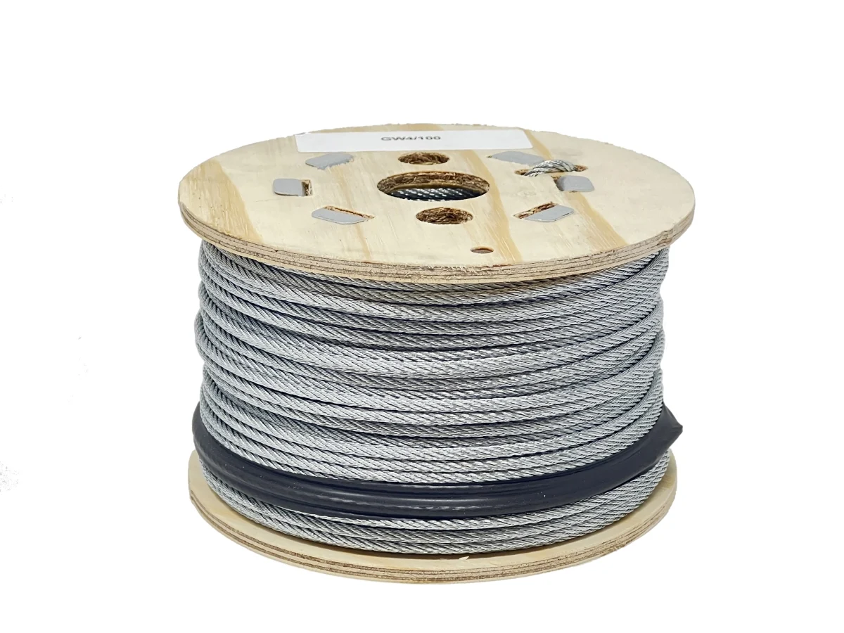 4mm Tensioning Wire Rope for Netting - 100 mtrs