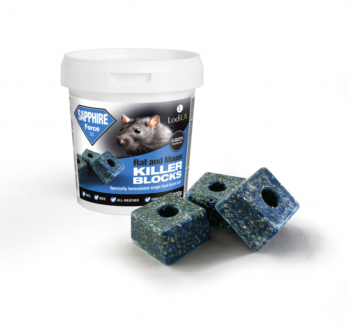 Sapphire Force Blocks 300g Tub