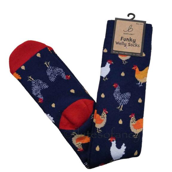 Bartleby Funky Welly Socks - Chicken - Image 3