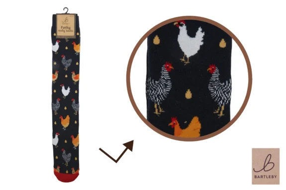 Bartleby Funky Welly Socks - Chicken - Image 2
