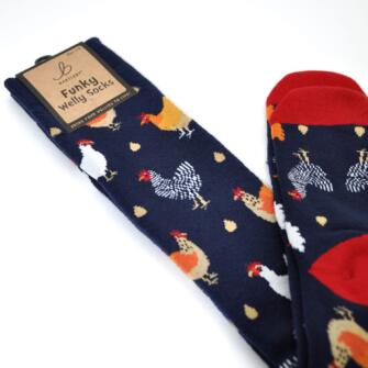 Bartleby Funky Welly Socks - Chicken