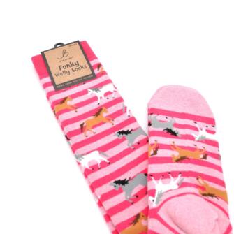 Bartleby Funky Welly Socks - Horses