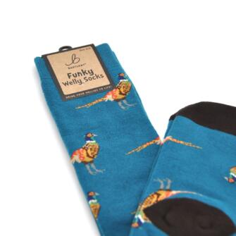 Bartleby Funky Welly Socks – Pheasant