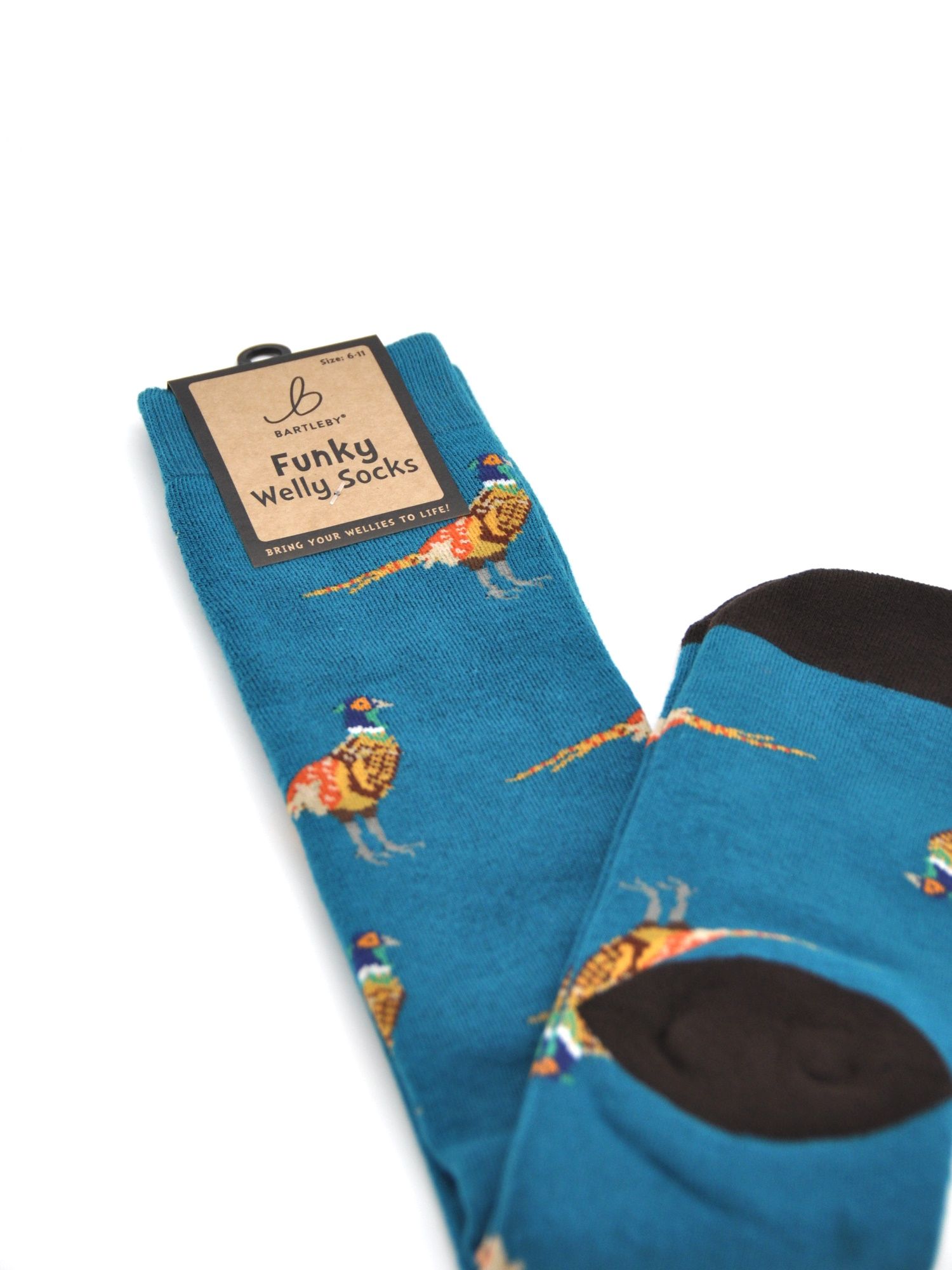 Bartleby Funky Welly Socks - Pheasant