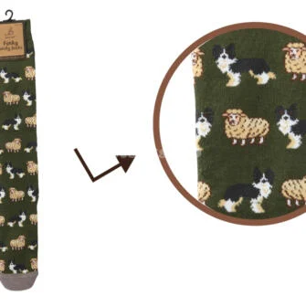 Funky Welly Socks Sheep & Sheepdog